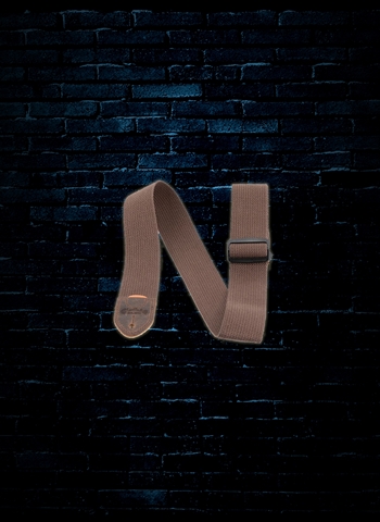 Martin 18A0105 - 2" Cotton Weave Guitar Strap w/Pick Holder - Brown