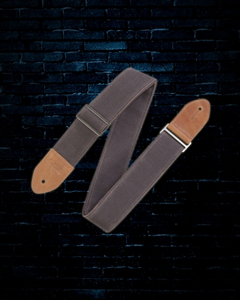 Levys 2" Textures Series Waxed Canvas Guitar Strap - Brown
