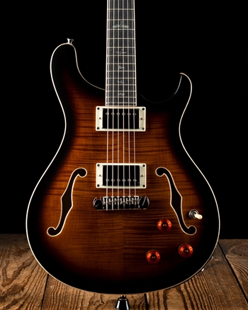 PRS SE Hollowbody II Piezo - Black Gold Burst