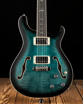 PRS SE Hollowbody II Piezo - Peacock Blue Burst