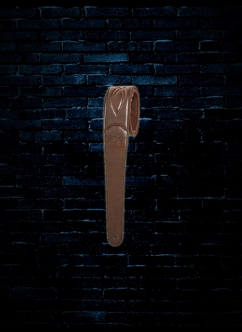Taylor 2" Vegan Leather Guitar Strap - Chocolate Brown