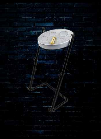 Panyard Jumbie Jam Deluxe Steel Drum Kit with Z-Stand - Silver (G-Major)