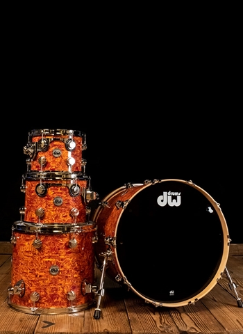 DW 4-Piece Collector's Series Drum Set - Amber Swirl