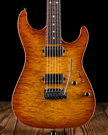 Suhr Standard Custom Quilt Maple/Genuine Mahogany - Trans Brown