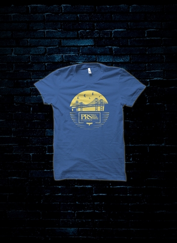PRS Bay Bridge T-Shirt - Blue (Large)
