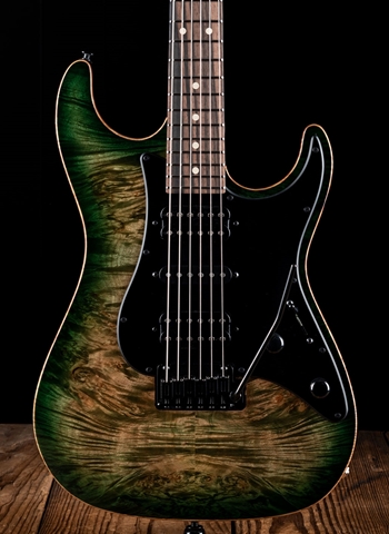 Suhr Standard Custom - Maple/Basswood - Faded Trans Green Burst