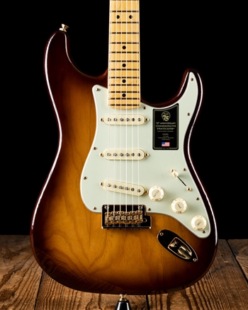 Fender 75th Anniversary Commemorative Strat - 2-Color Bourbon Burst