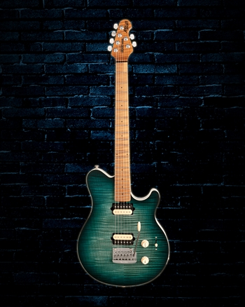 Music Man Axis Super Sport - Yucatan Blue Flame