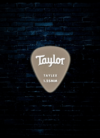 Taylor 1.25mm Premium 351 Taylex Guitar Picks (6-Pack) - Smoke Grey