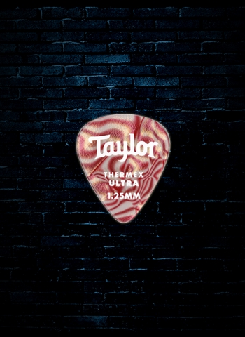 Taylor 1.25mm Premium 351 Thermex Guitar Picks (6-Pack) - Ruby Swirl