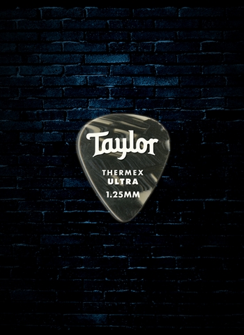Taylor 1.25mm Premium 351 Thermex Guitar Picks (6-Pack) - Black Onyx