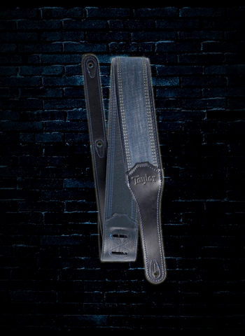 Taylor 2.5" Blue Denim Guitar Strap - Navy Edge