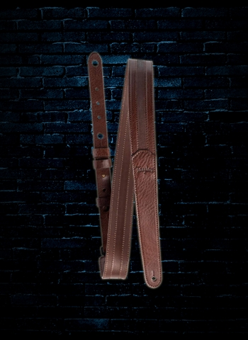 Taylor 1.5" Slim Vegan Leather Guitar Strap - Chocolate Brown