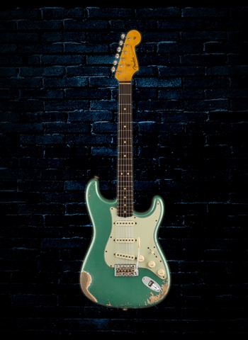 Fender Custom Shop Limited Edition 1963 Heavy Relic Stratocaster - Faded Aged Sherwood Green Metallic