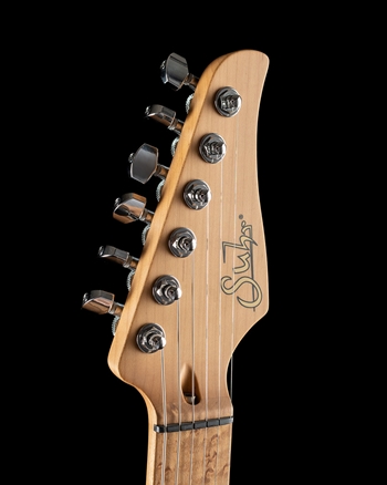 Suhr Modern T Custom Flame Maple/Swamp Ash - Aqua Blue Burst