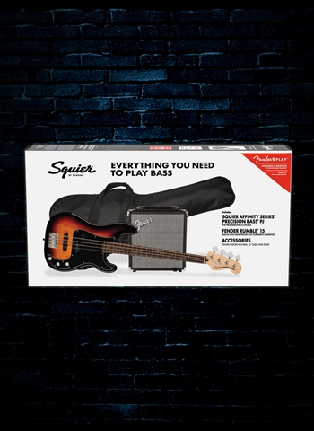 Squier Affinity Series Precision Bass PJ Starter Pack - 3-Color Sunburst