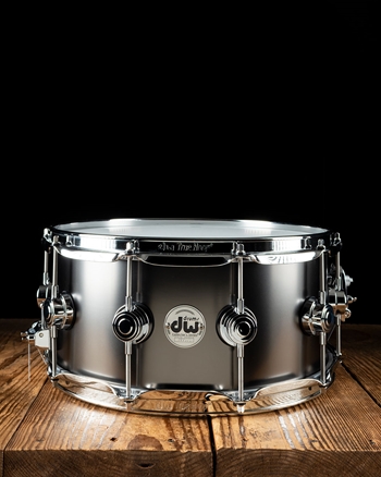 DW 6.5"x14" Collector's Series Satin Black Over Brass Snare Drum