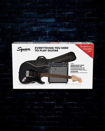 Squier Affinity Series Strat HSS Starter Pack - Charcoal Frost Metallic