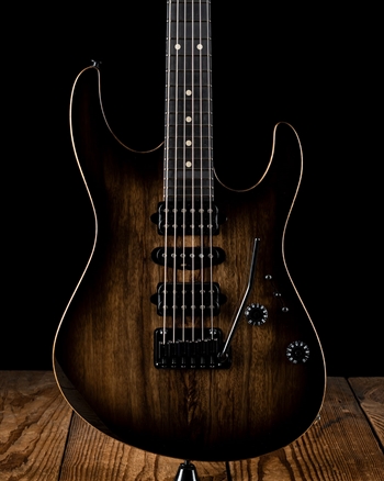 Suhr Modern Custom Black Limba/African Okoume - Black Burst