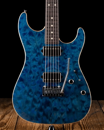 Suhr Standard Custom Quilt Maple/Genuine Mahogany - Trans Whale Blue