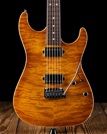 Suhr Standard Custom Quilt Maple/Genuine Mahogany - Tea Burst