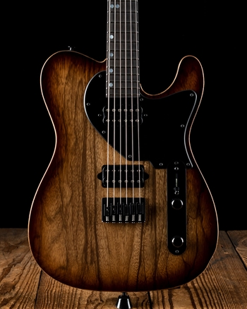 Suhr Classic T Custom Black Limba/Roasted Swamp Ash - Brown Burst