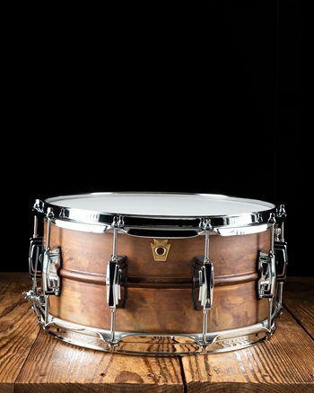 Ludwig LC663 - 6.5"x14" Raw Copper Phonic Snare Drum