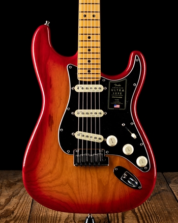 Fender American Ultra Luxe Stratocaster - Plasma Red Burst