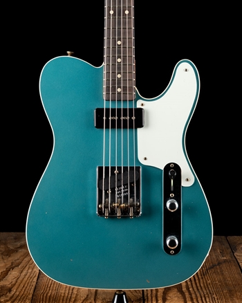 Fender Custom Shop P90 Mahogany Journeyman Relic Tele - Teal Green Metallic