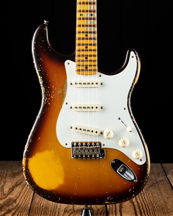 Fender Custom Shop Heavy Relic 1958 Stratocaster - Faded Chocolate 3-Color Sunburst