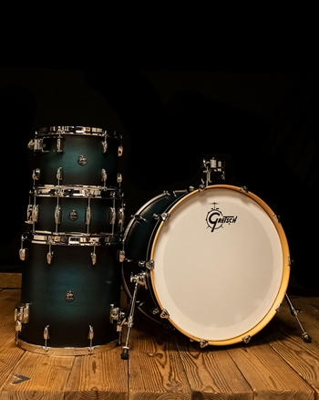 Gretsch RN2-R644 Renown 4-Piece Drum Set - Satin Antique Blue Burst