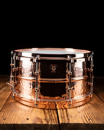 Ludwig LC662KTC - 6.5"x14" Hammered Copperphonic Snare Drum w/Copper Hardware