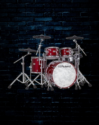 Roland VAD706 - V-Drums Acoustic Design 9-Pad Electronic Drum Set - Gloss Cherry