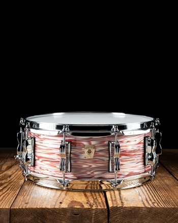 Ludwig LS401 - 5"x14" Classic Maple Snare Drum - Vintage Pink Oyster