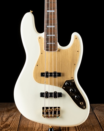 Squier Gold Edition 40th Anniversary Jazz Bass - Olympic White