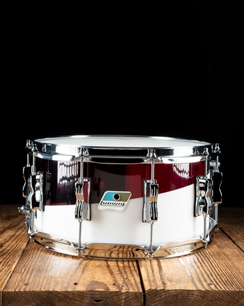 Ludwig LS903V - 6.5"x14" 50th Anniversary Vistalite Snare Drum - Red/White