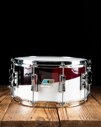 Ludwig LS903V - 6.5"x14" Vistalite Snare Drum - Red/White