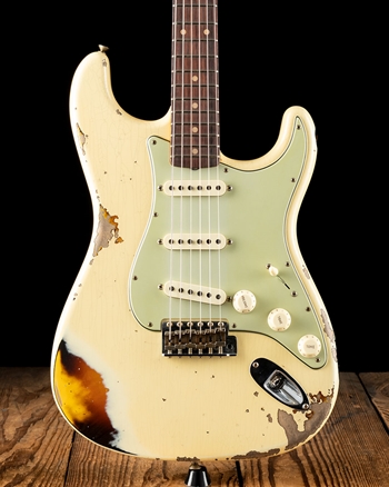 Fender Custom Shop Time Machine '61 Stratocaster - Vintage White over 3-Color Sunburst