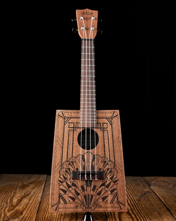 Kala Cigar Box Concert Ukulele - Art Deco