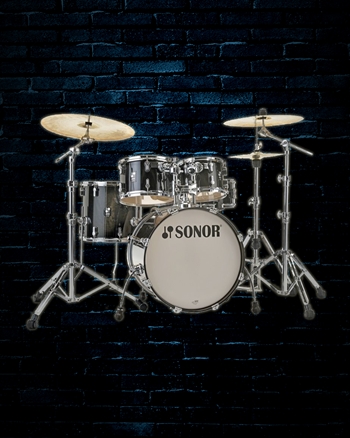 Sonor AQ2 Maple Stage 5-Piece Drum Set - Transparent Black