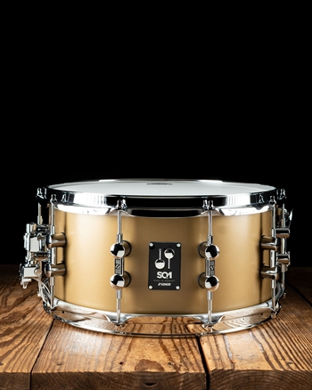 Sonor 6.5"x14" SQ1 Snare Drum - Satin Gold Mist