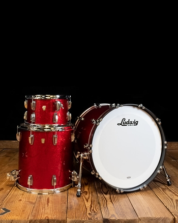 Ludwig Classic Maple 3-Piece Drum Set - Red Sparkle