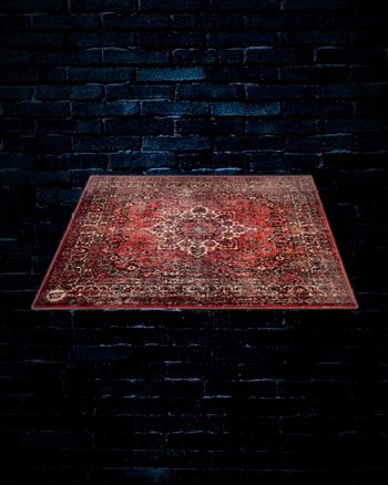 Drum N Base 6'x5.25' Vintage PersianStyle Stage Rug - Original Red