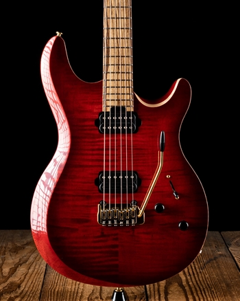 Buccicone Guitars Double Cut - Dark Red Burst