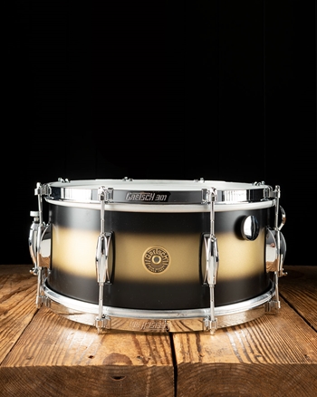 Gretsch 6.5"x14" Broadkaster Snare Drum - Satin Gold Duco