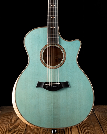 Taylor Custom Grand Auditorium Sitka Spruce/Big Leaf Maple - Koi Blue