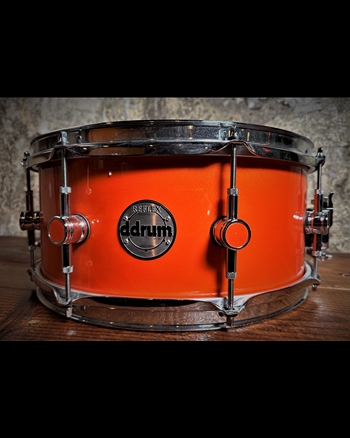 ddrum 5.5"x14" Reflex Snare Drum - Orange Sparkle *USED*