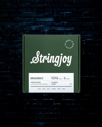 Stringjoy Broadways Pure Nickel Electric Strings - Classic Light (10-46)
