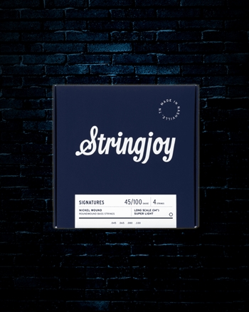 Stringjoy Signatures Nickel Wound 4-String Long Scale Bass Strings - Super Light (45-100)