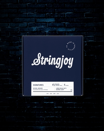 Stringjoy Signatures Nickel Wound 4-String Long Scale Bass Strings - Super Light (45-100)